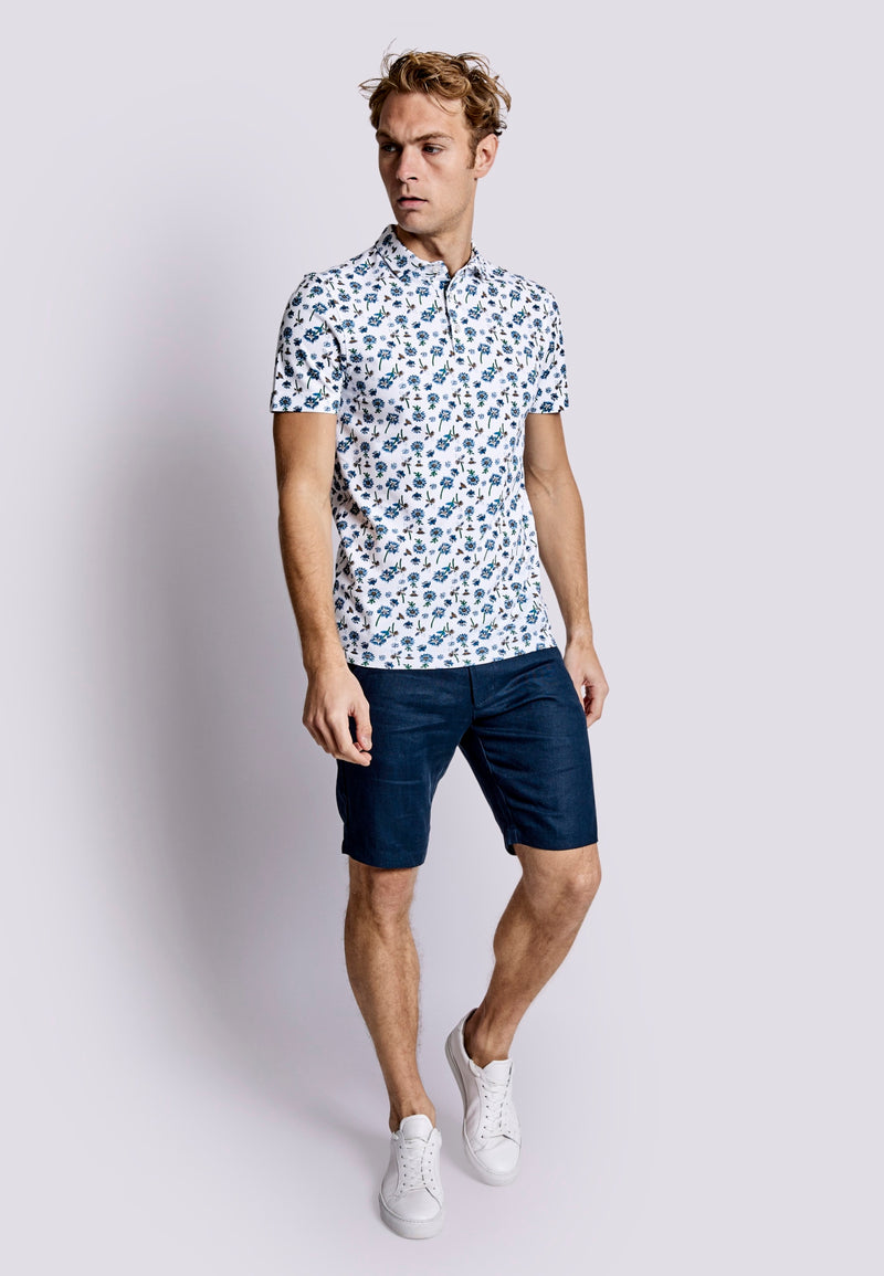 BS Rocky Regular Fit Polo Shirt - White
