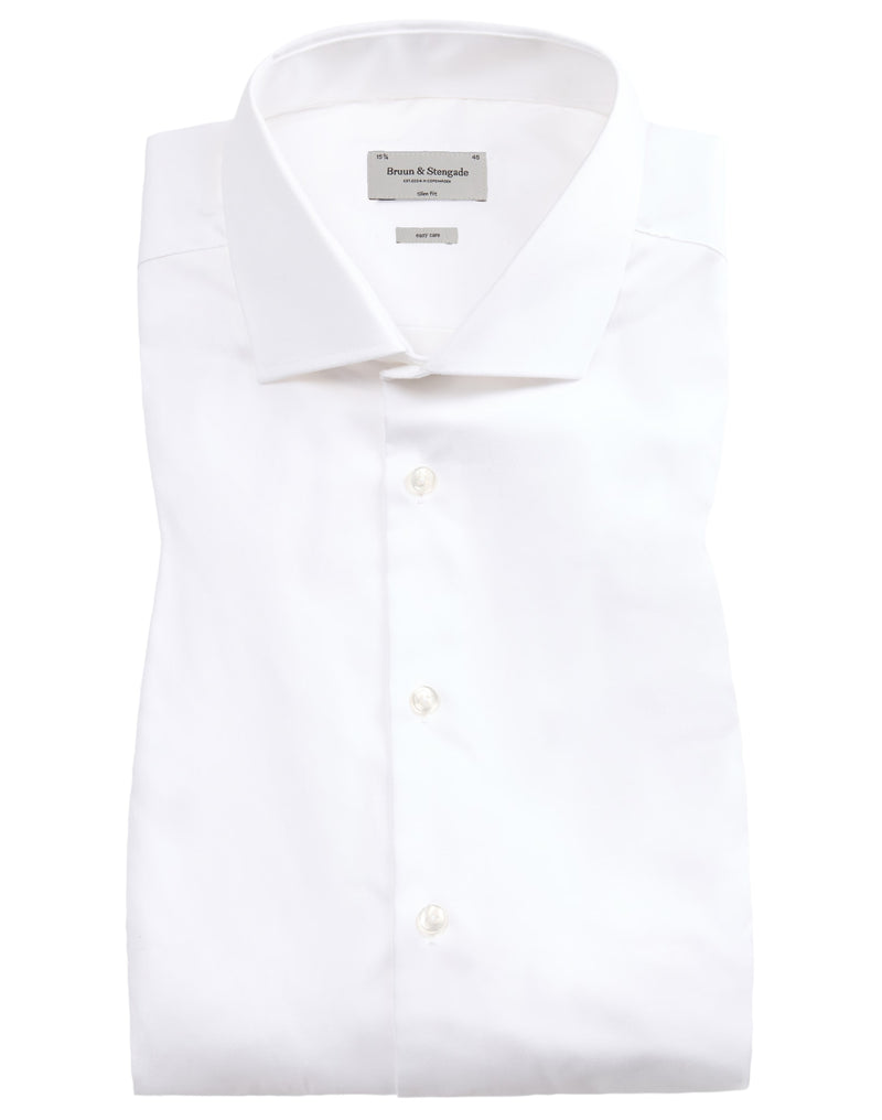 BS Miles Slim Fit Shirt - White