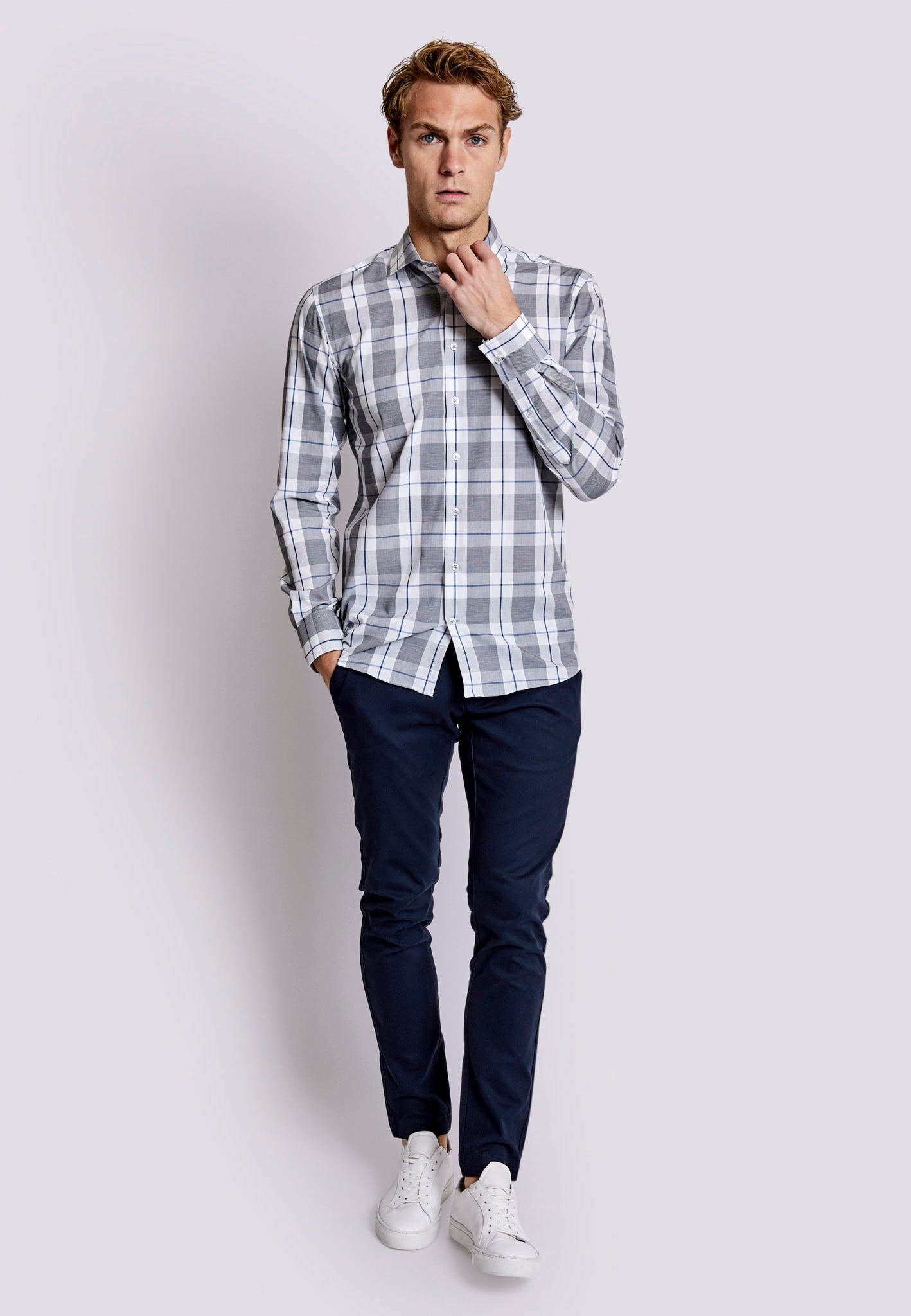 BS Demie Slim Fit Skjorte - Grey
