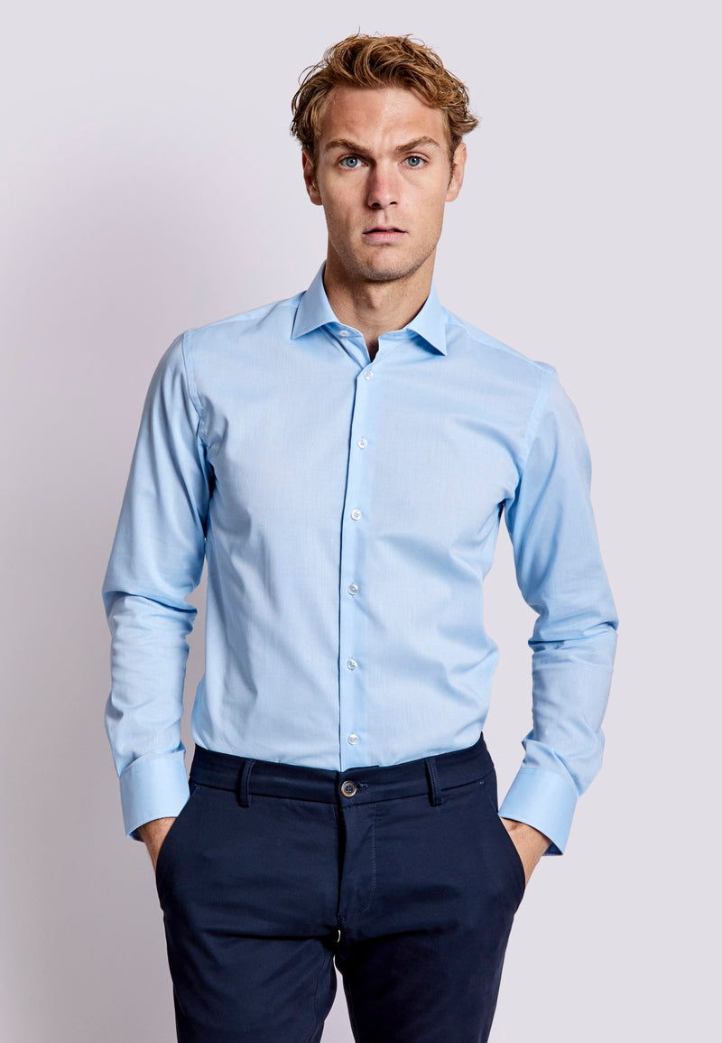 BS Fike Slim Fit Shirt - Light Blue