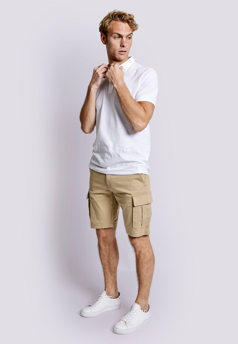 BS Adrian Regular Fit Shorts - Beige