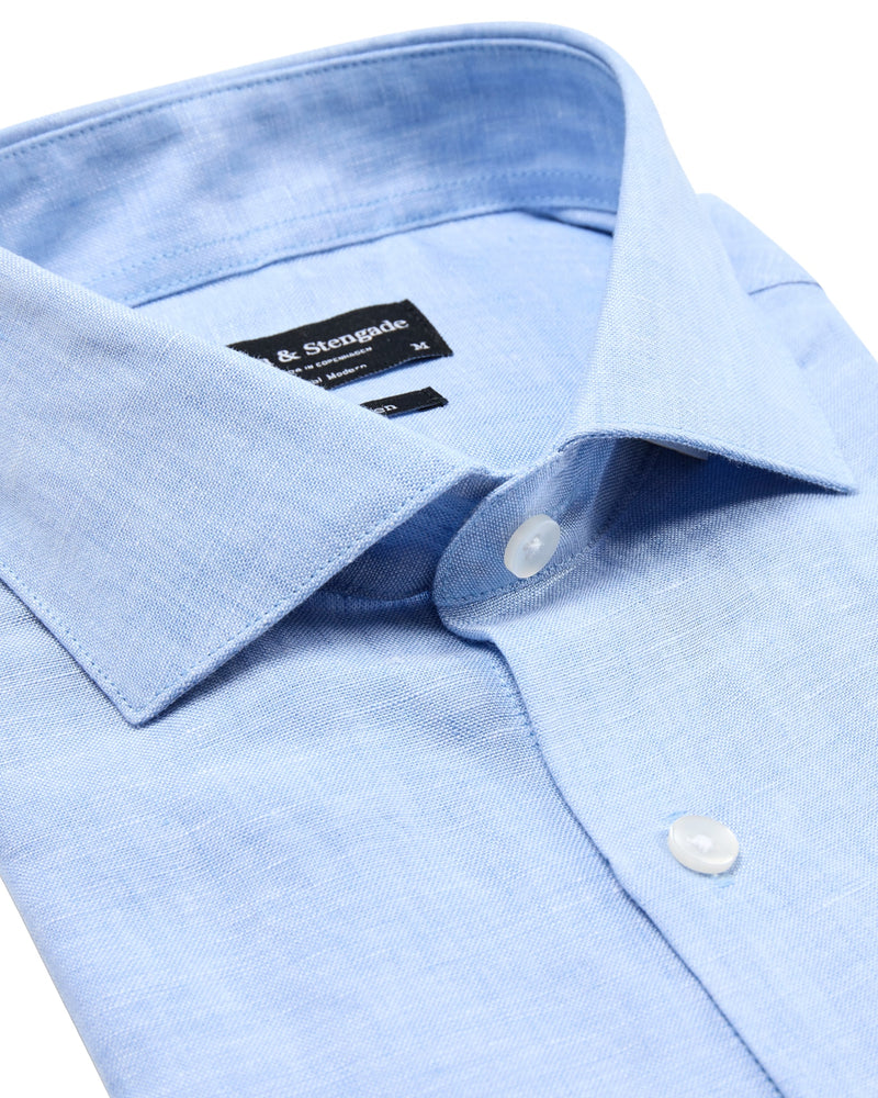 BS Bilbao Casual Modern Fit Shirt - Light Blue