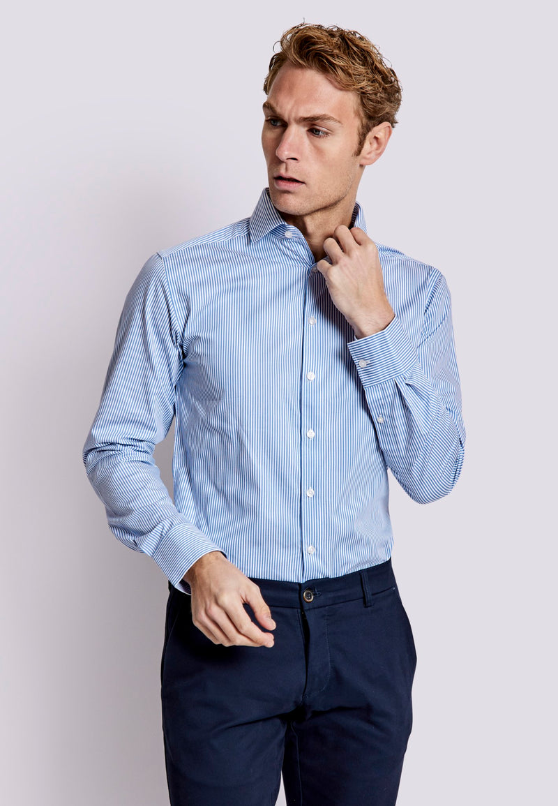 BS Vaughn Slim Fit Shirt - Blue/White