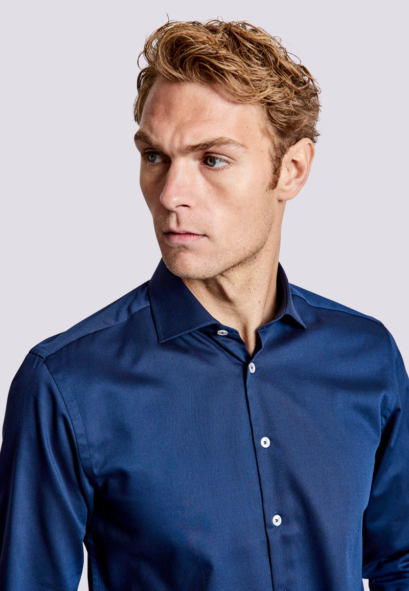 BS Totti Modern Fit Shirt - Navy