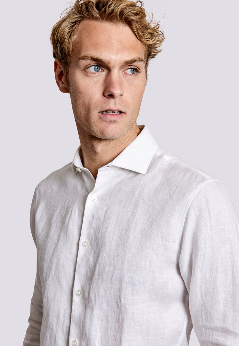 BS Bilbao Casual Modern Fit Shirt - White