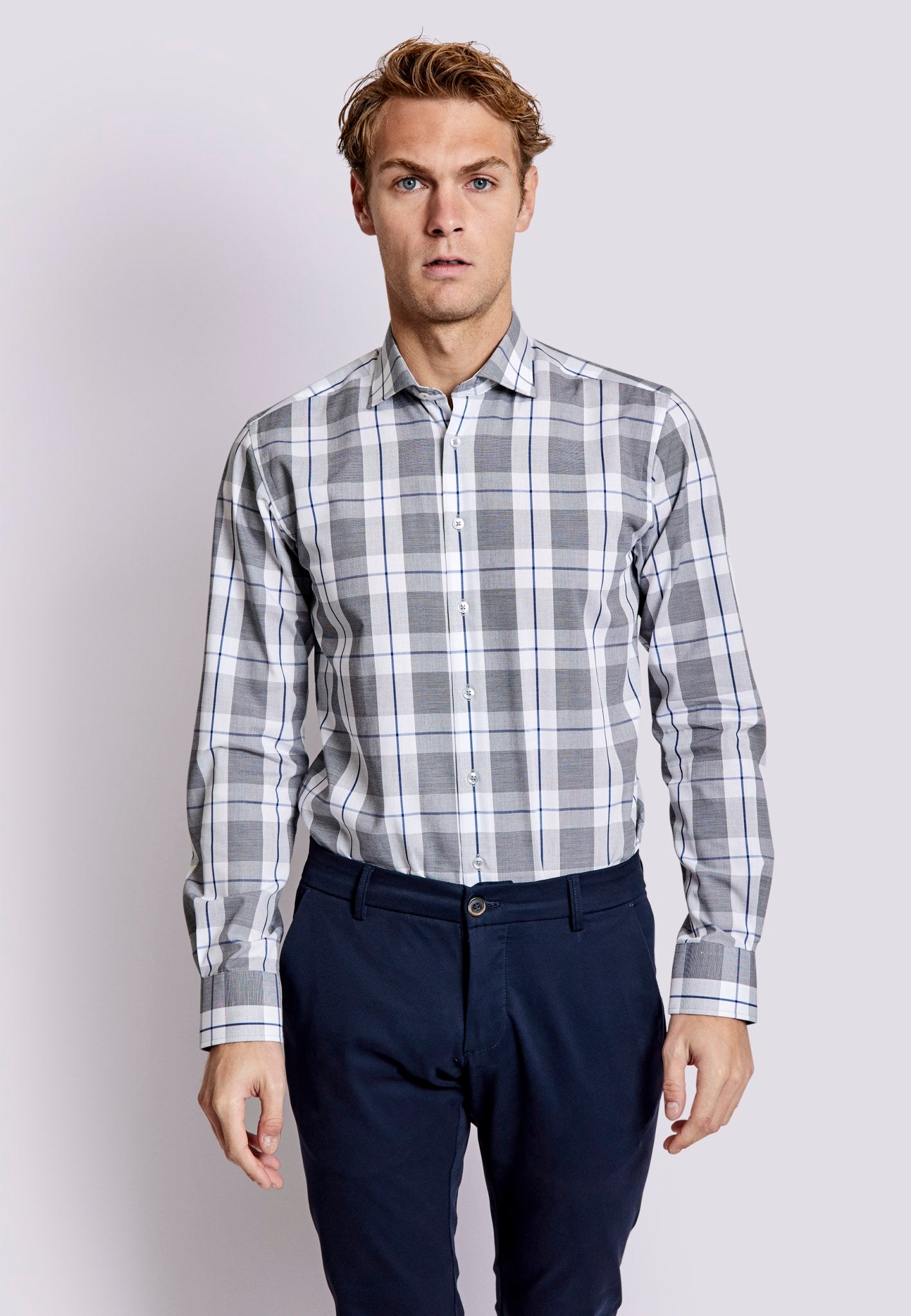 BS Demie Slim Fit Skjorte - Grey
