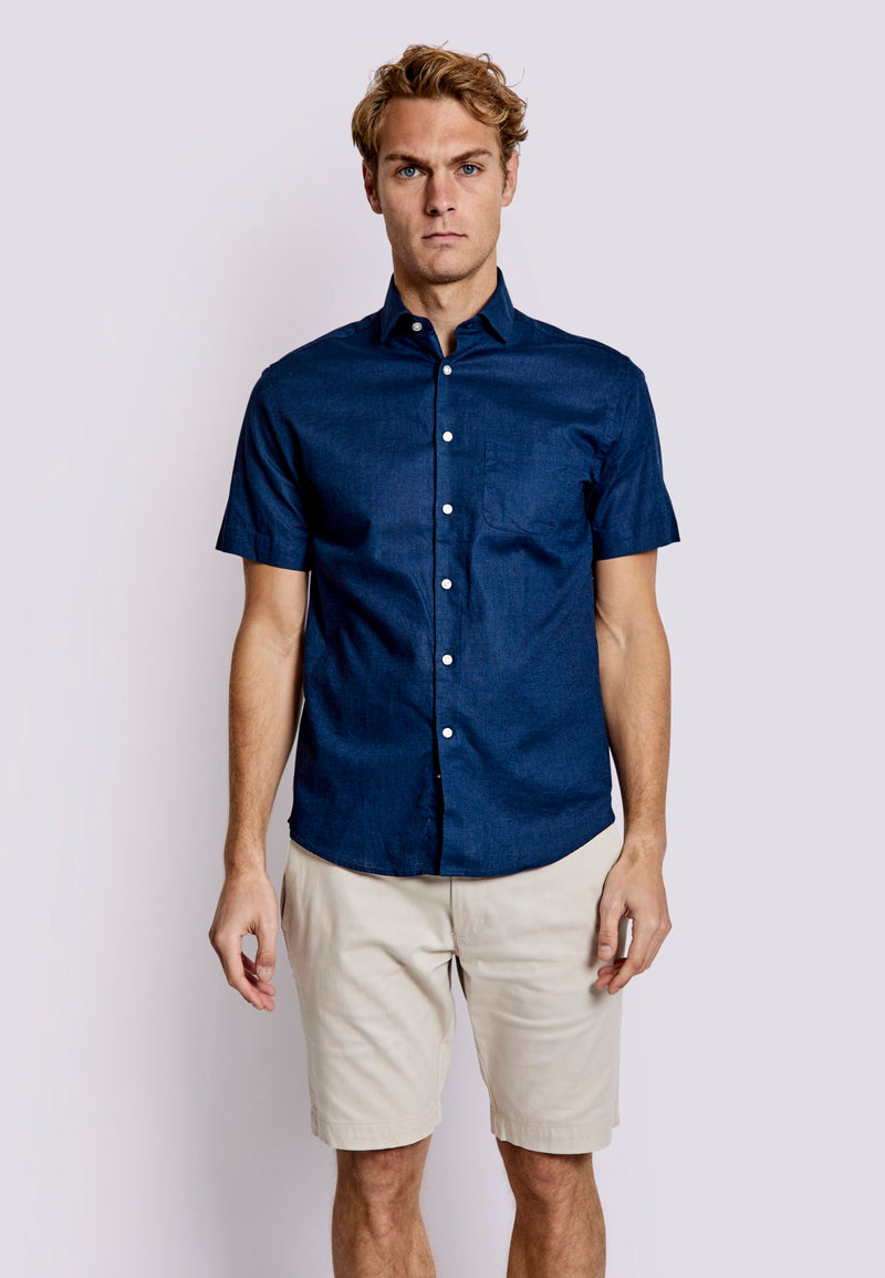 BS Gandia Casual Modern Fit Shirt - Navy