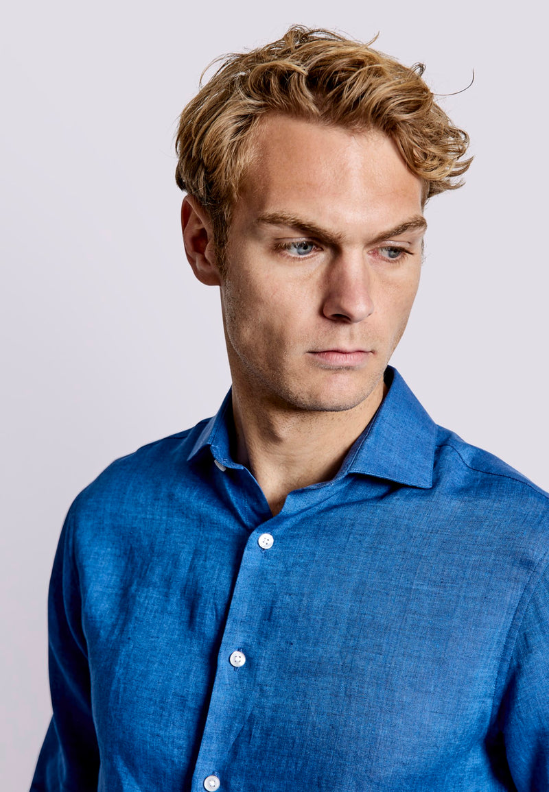 BS Sevilla Casual Slim Fit Shirt - Blue
