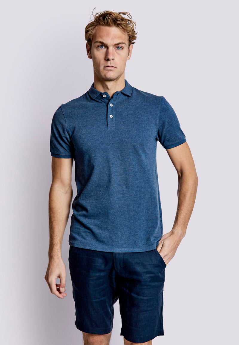 BS Monir Regular Fit Polo Shirt - Ocean