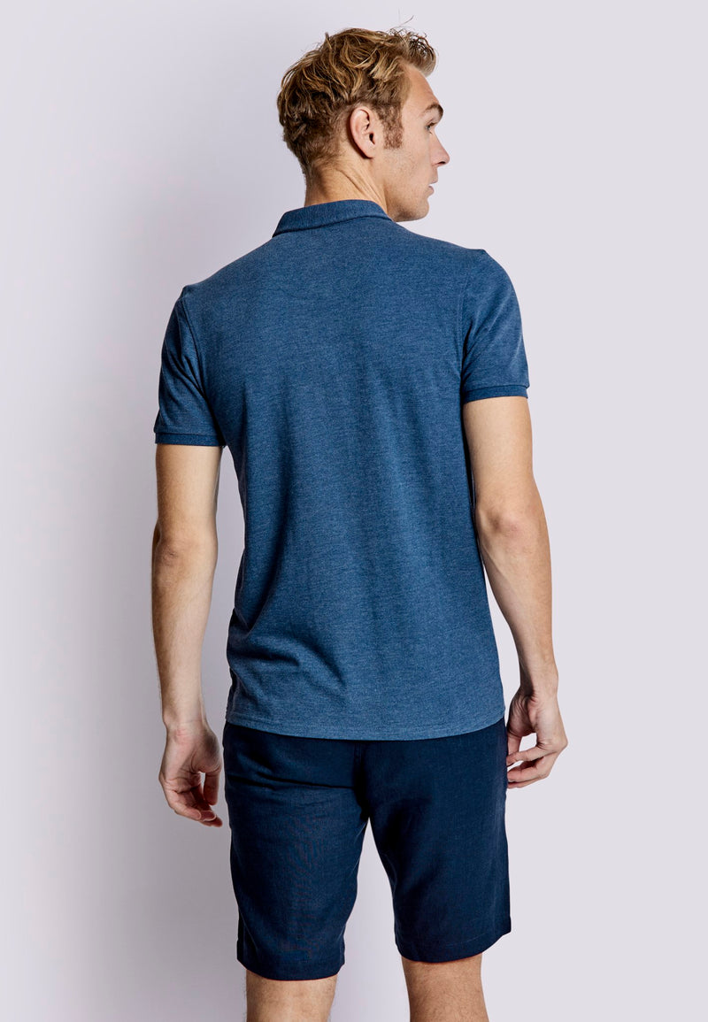 BS Monir Regular Fit Polo Shirt - Ocean
