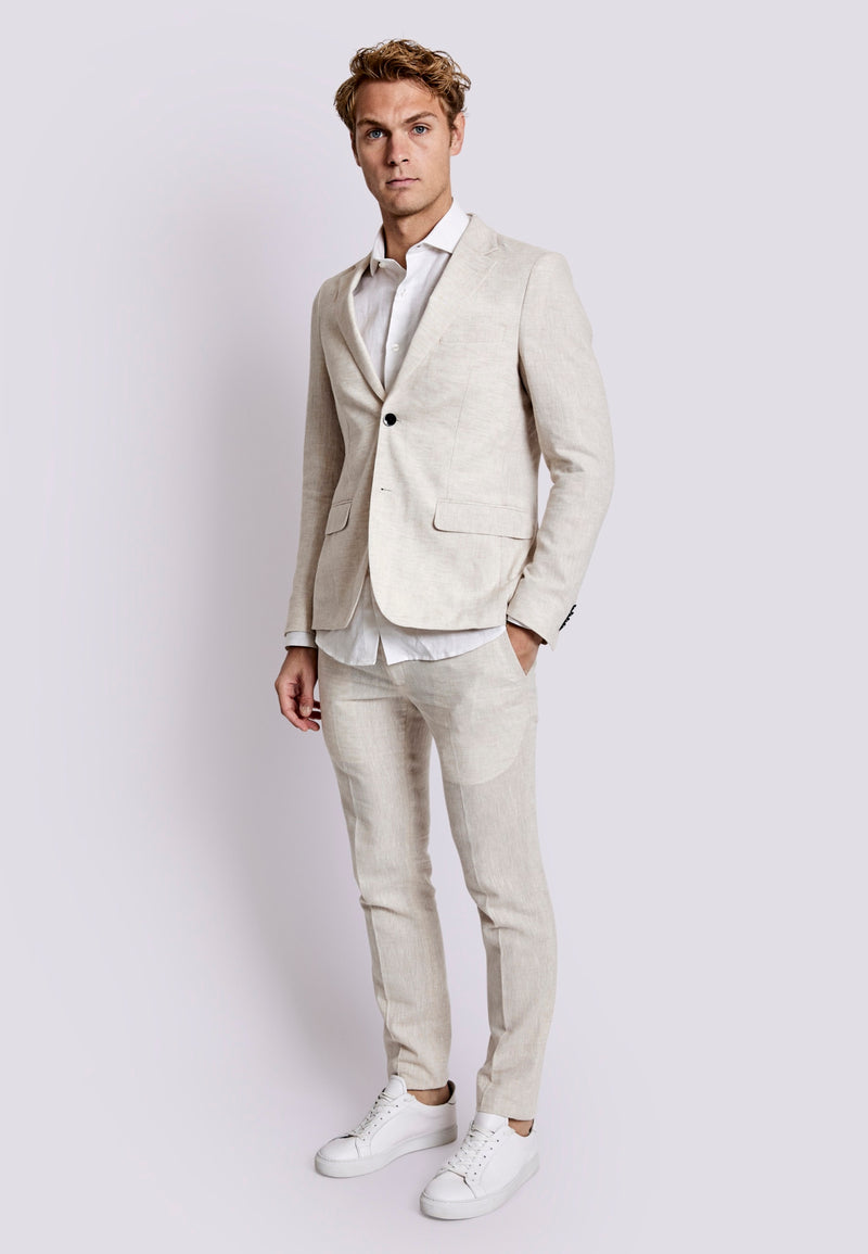 BS Prato Slim Fit Blazer - Beige