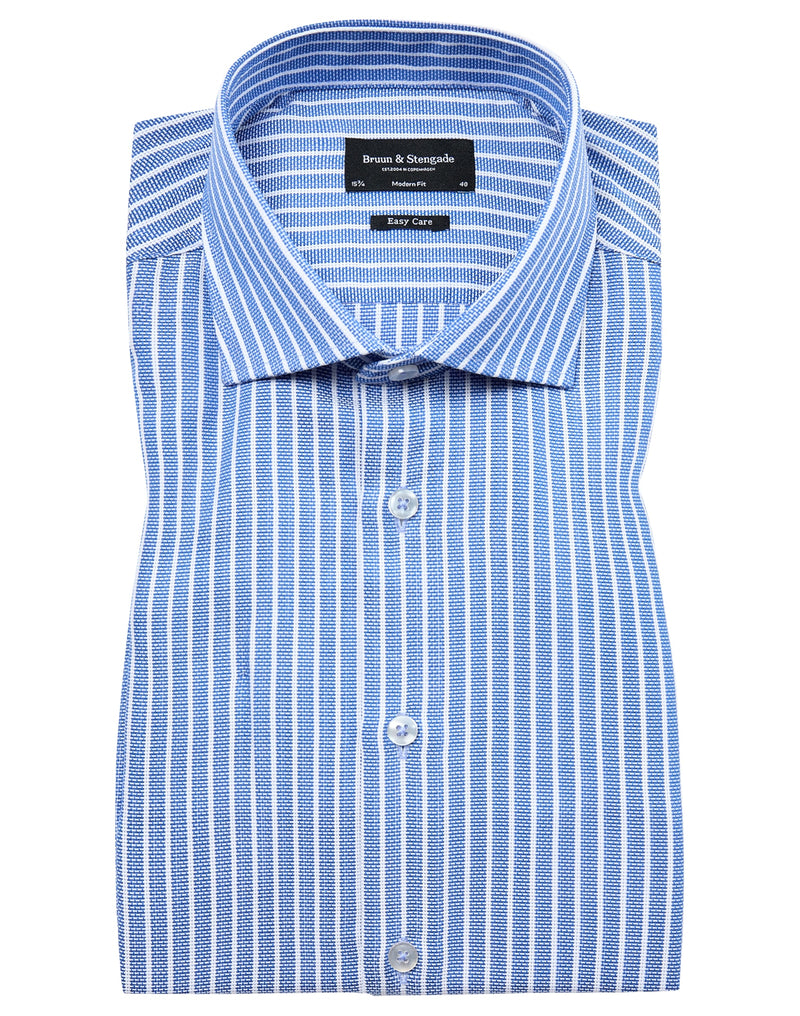 BS Fessor Modern Fit Shirt - Blue/White