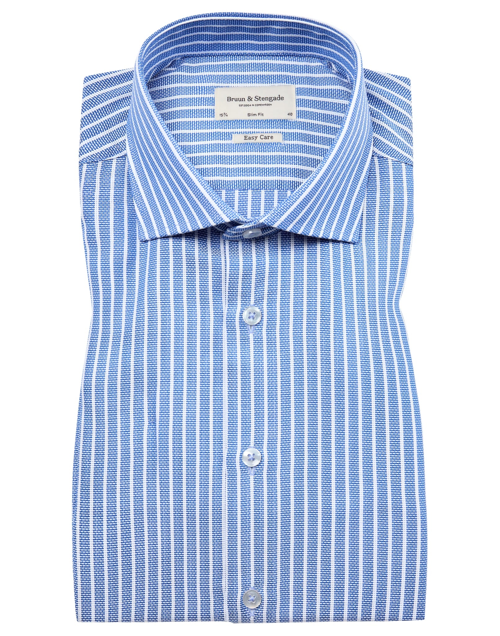 BS Angus Slim Fit Shirt - Blue/White