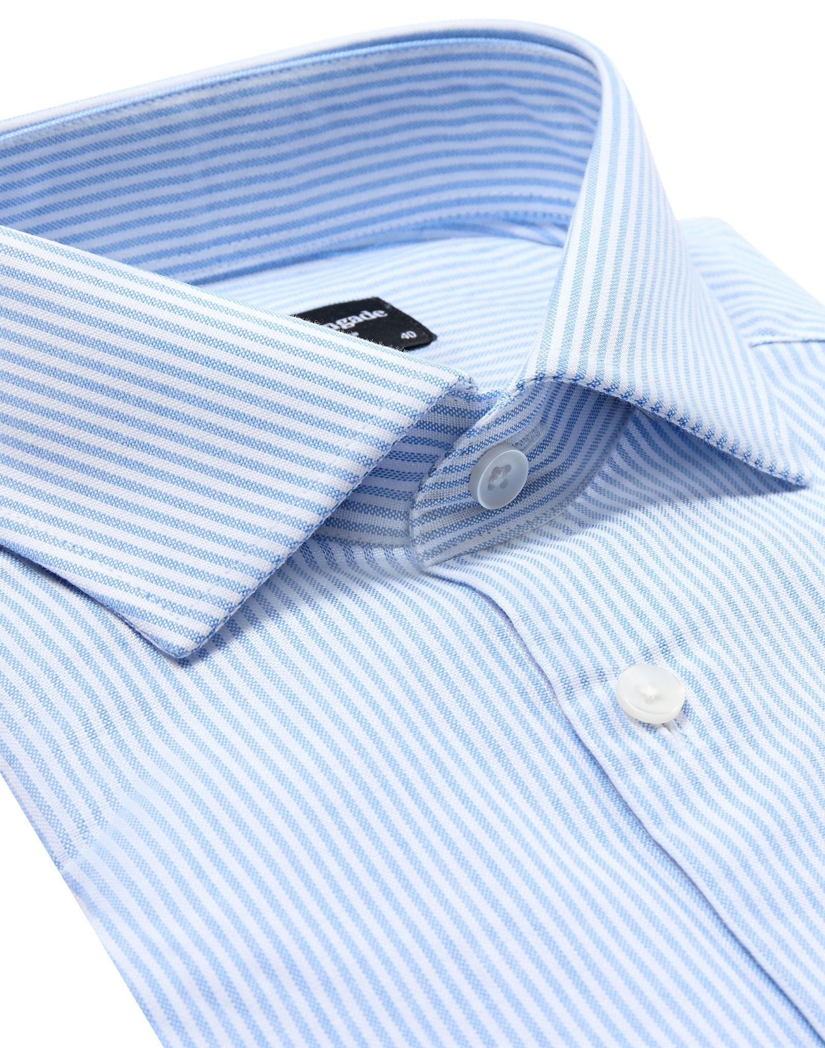 BS Jarette Modern Fit Shirt - Light Blue/White