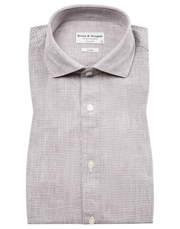 BS Madrid Casual Slim Fit Shirt - Clay