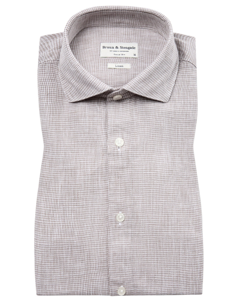 BS Madrid Casual Slim Fit Shirt - Clay