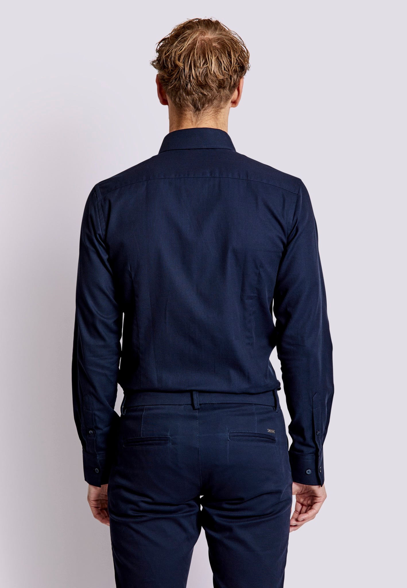 BS Falcao Modern Fit Skjorte - Navy