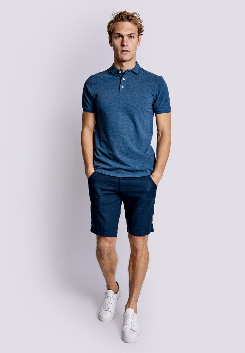 BS Monir Regular Fit Polo Shirt - Ocean