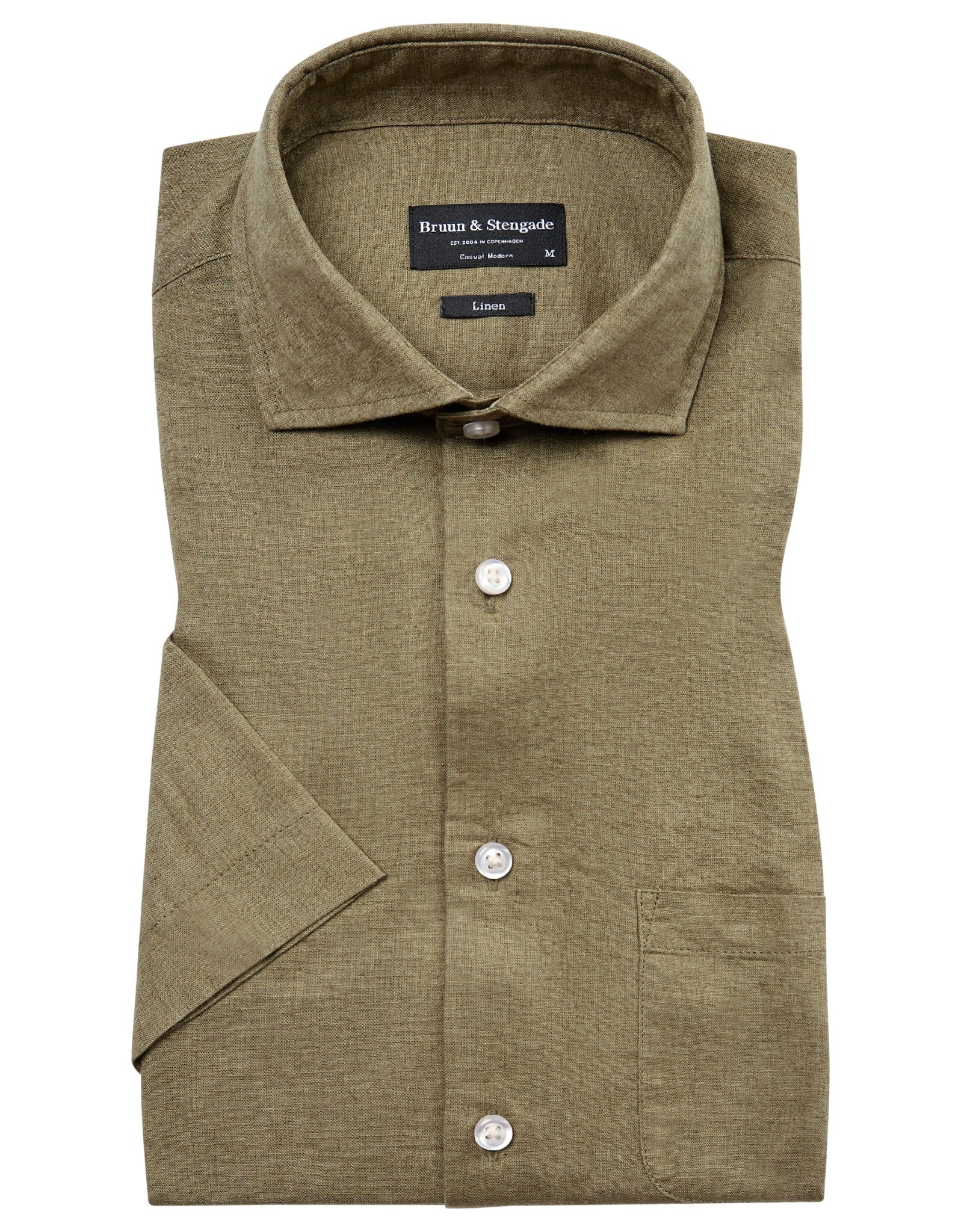 BS Gandia Casual Modern Fit Skjorte - Army