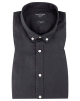 BS Kochi Slim Fit Hør Skjorte Sort