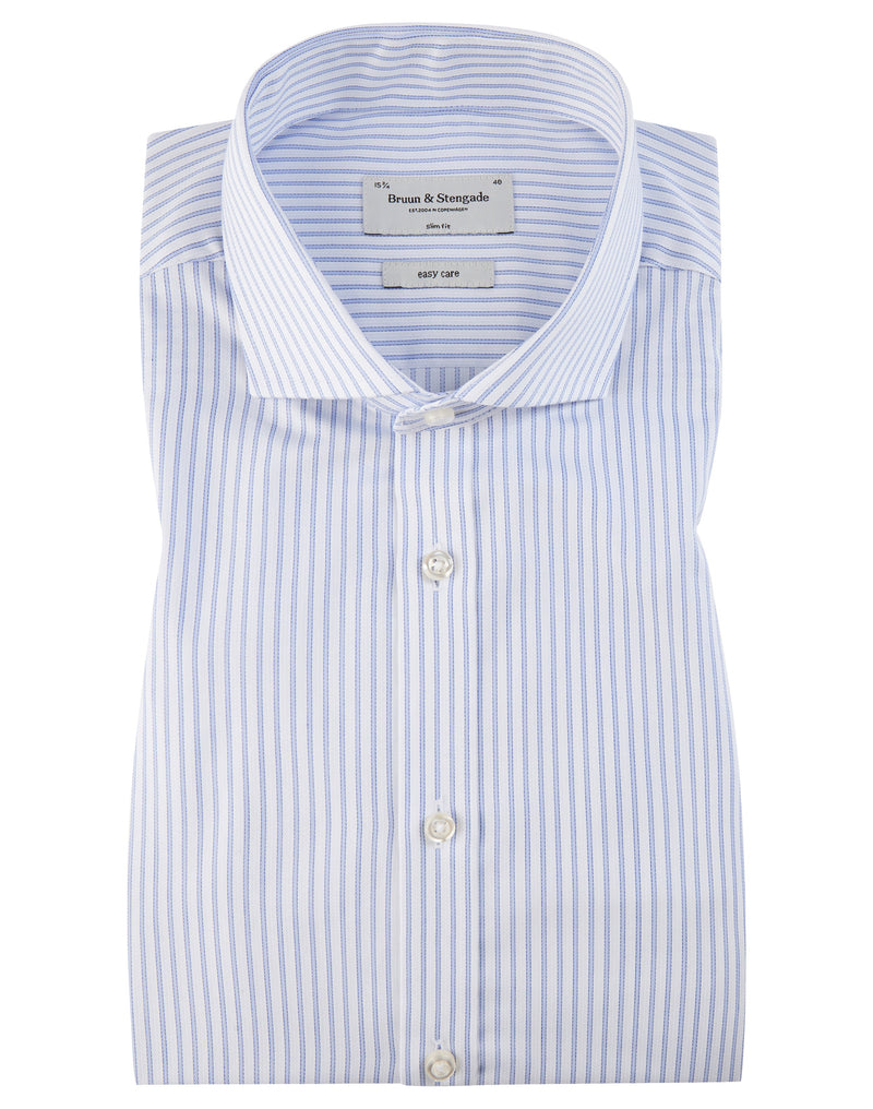 BS Carlson Slim Fit Skjorte Hvid