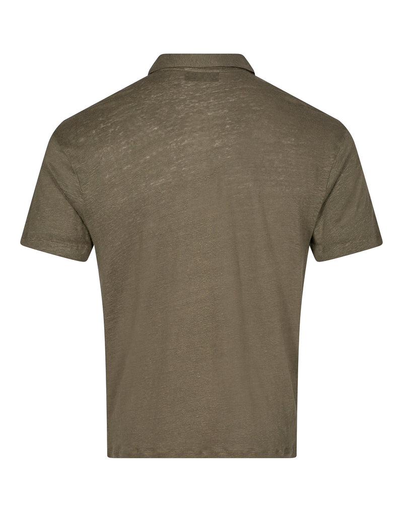 BS Howland Regular Fit Hør Polo Army