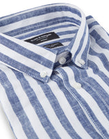 BS Kumamoto Modern Fit Hør Skjorte Navy
