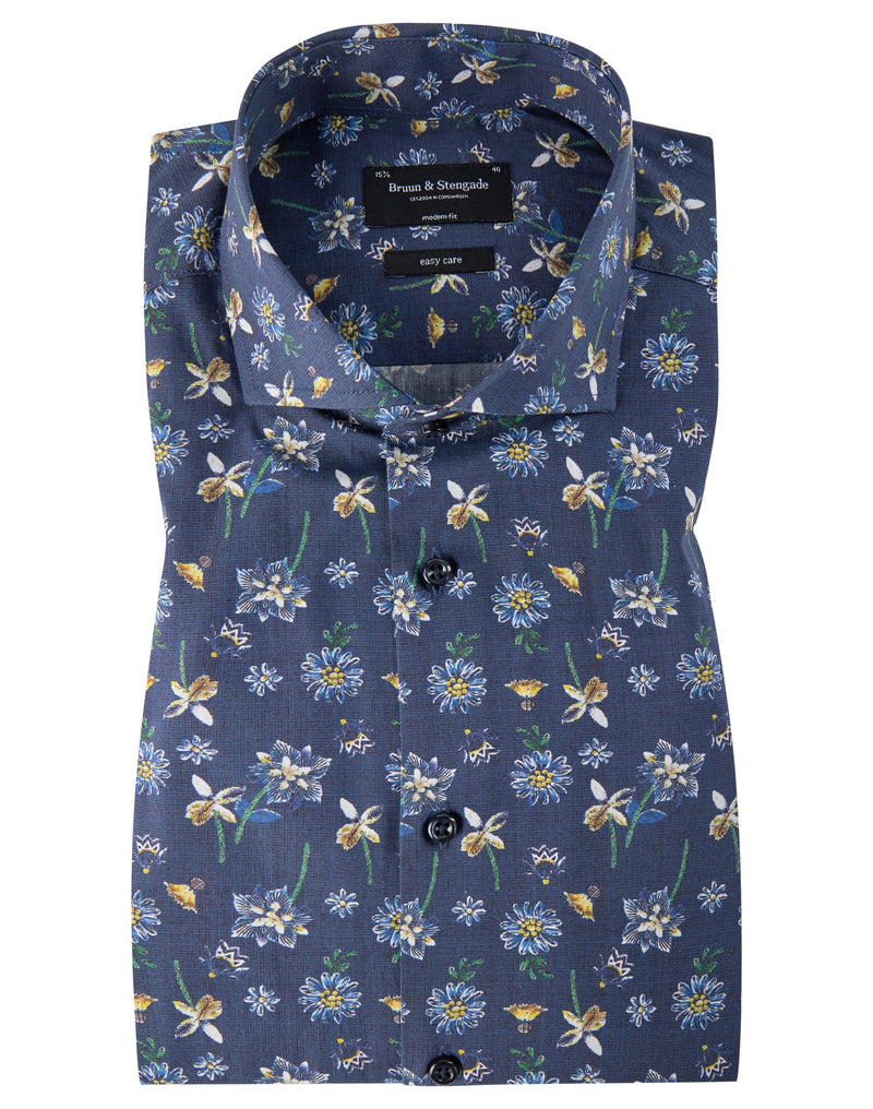 BS Virgil Modern Fit Skjorte Navy