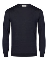 BS Mogensen Regular Fit Hør Strik Navy