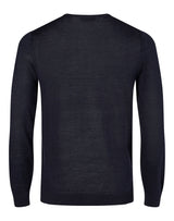 BS Mogensen Regular Fit Hør Strik Navy