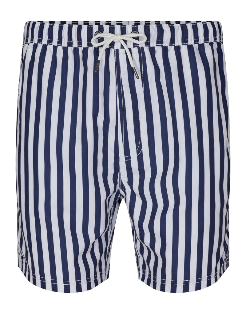 BS Havana Regular Fit Badeshorts Navy/Hvid