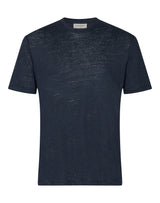 BS Palermo Regular Fit Hør T-Shirt Navy