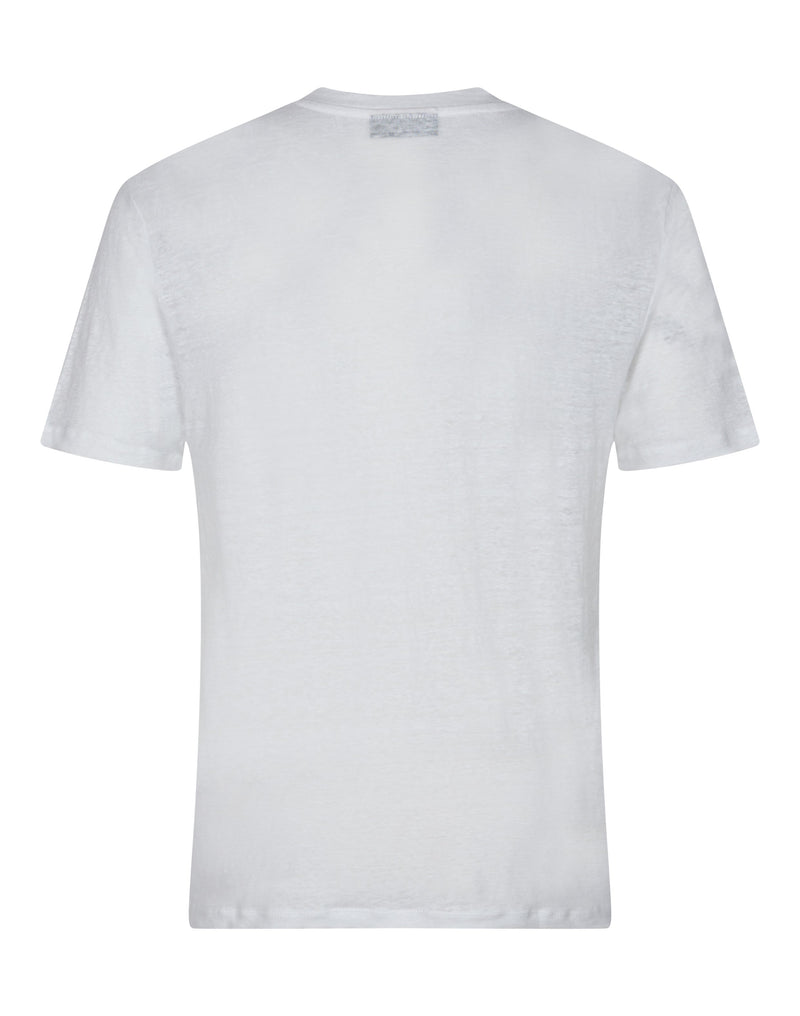 BS Palermo Regular Fit Hør T-Shirt Hvid