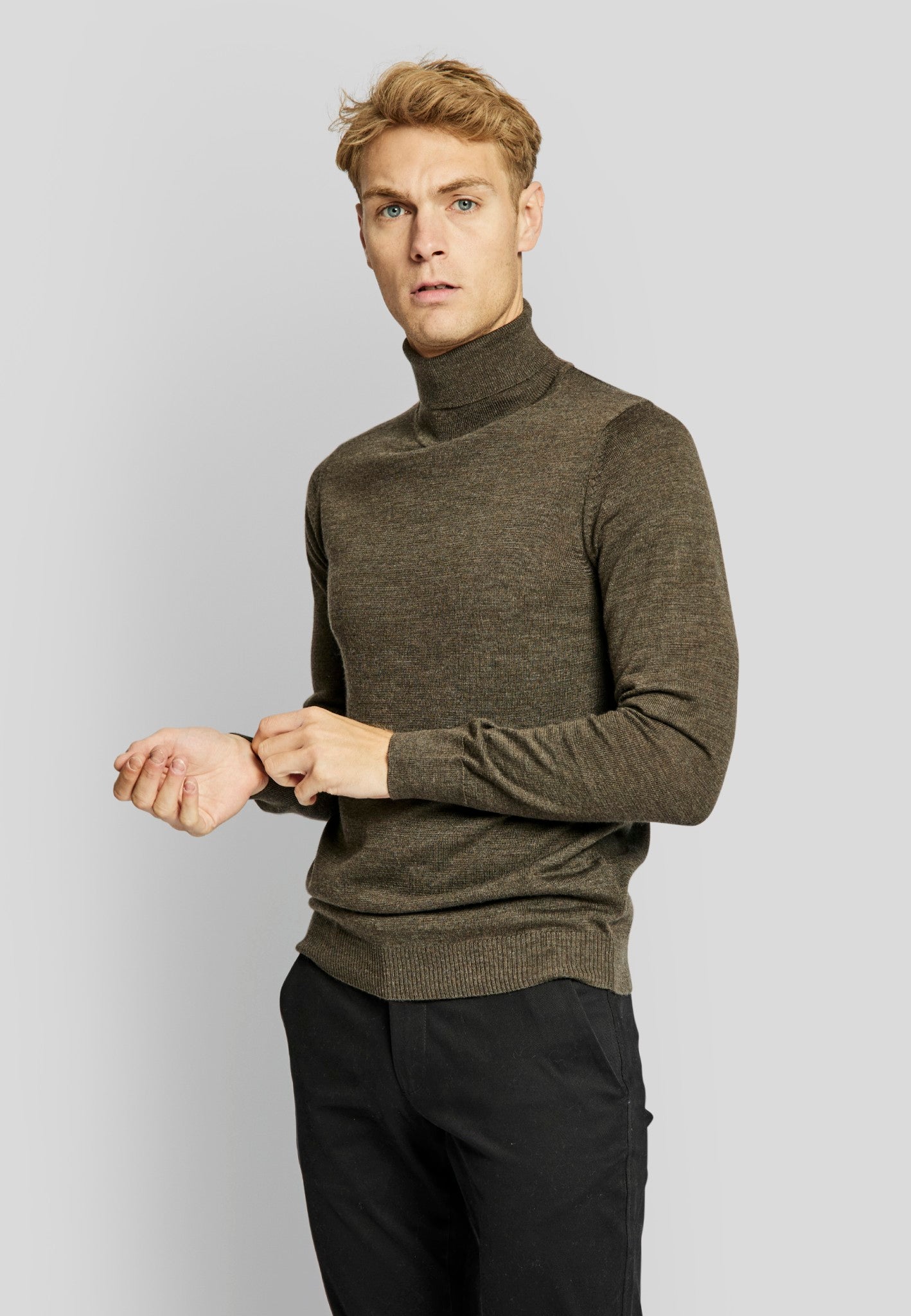 BS Saturn regular fit Strik - Brown