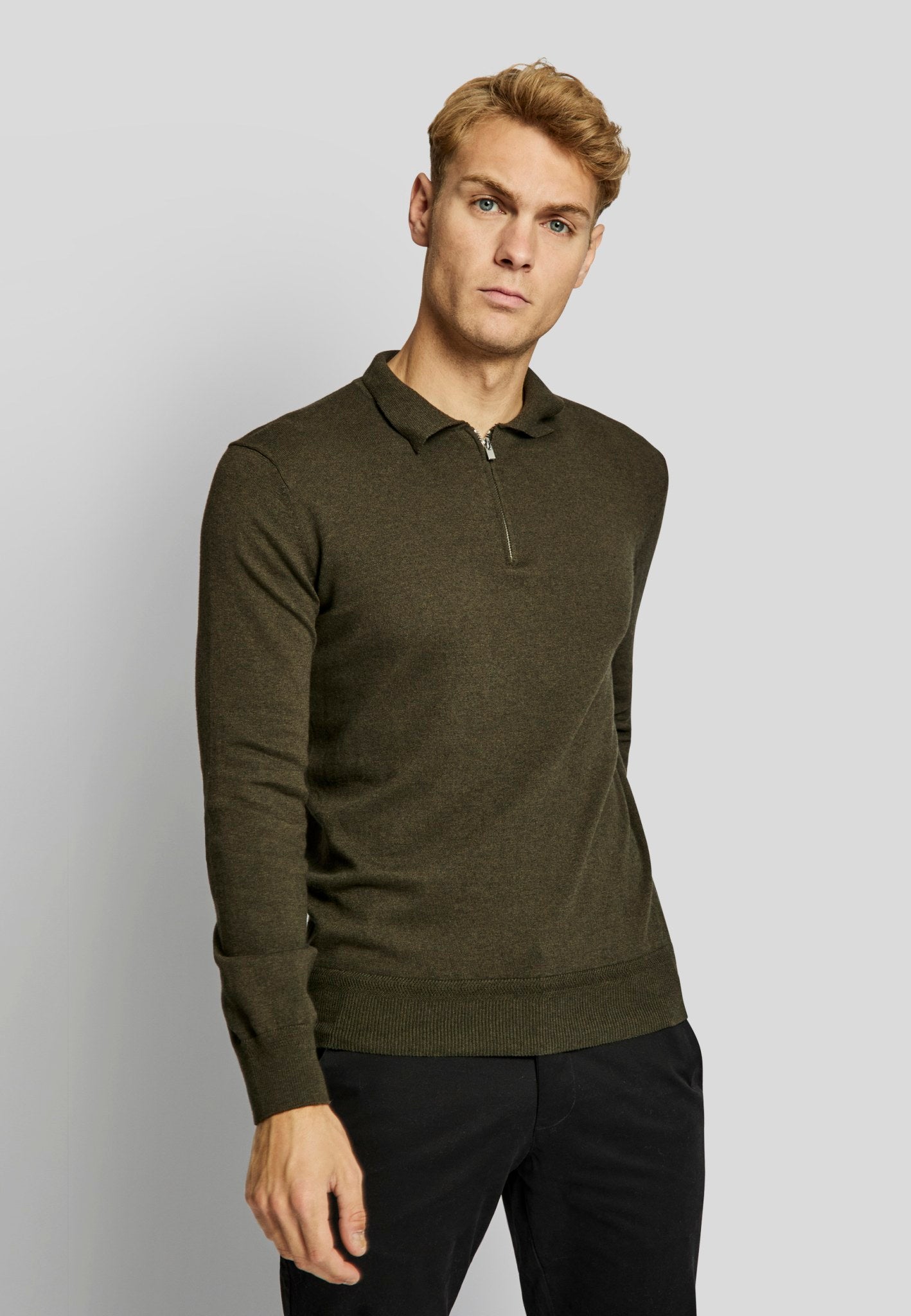 BS Marius regular fit Strik - Green