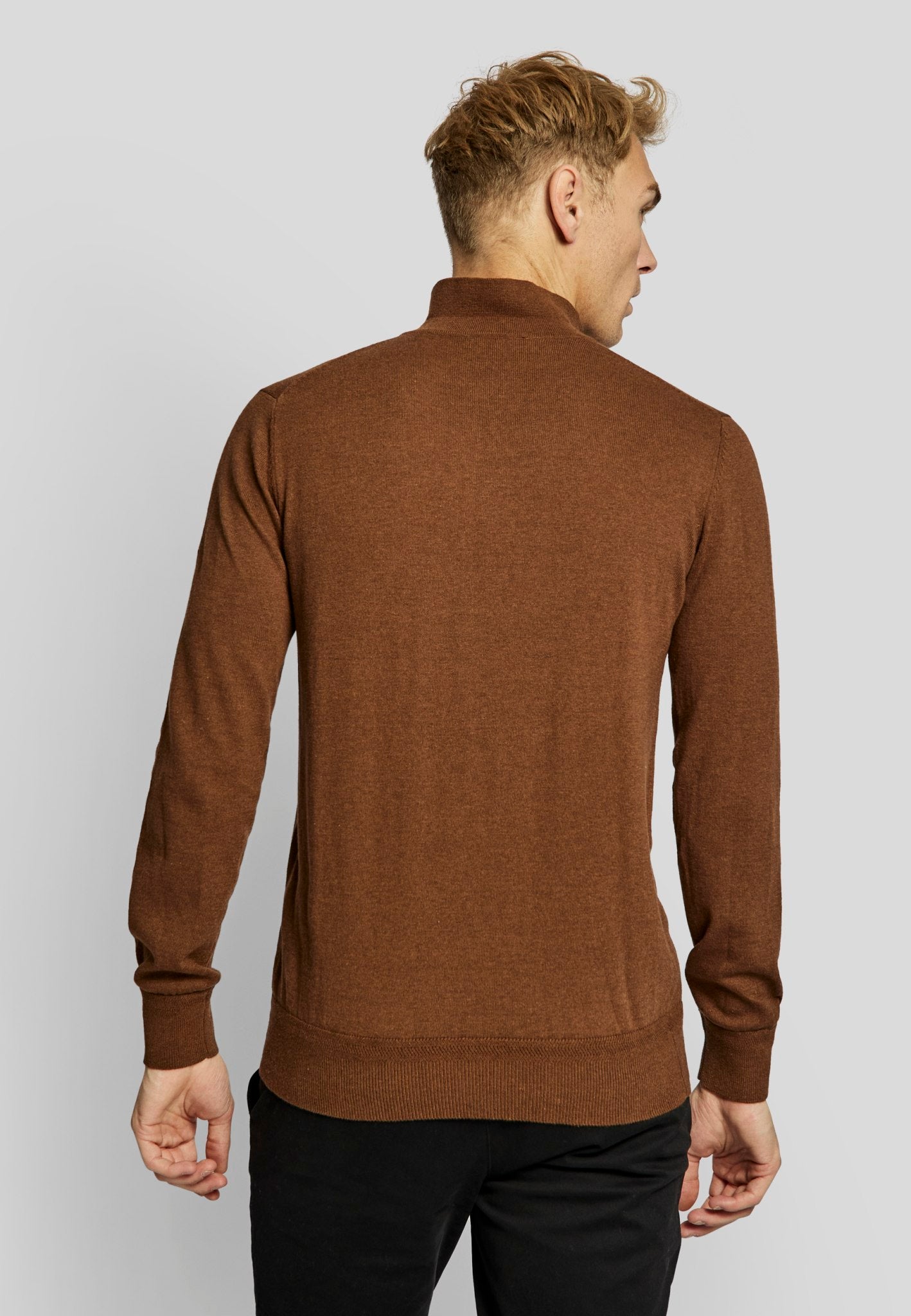 BS Marius regular fit Strik - Tobacco