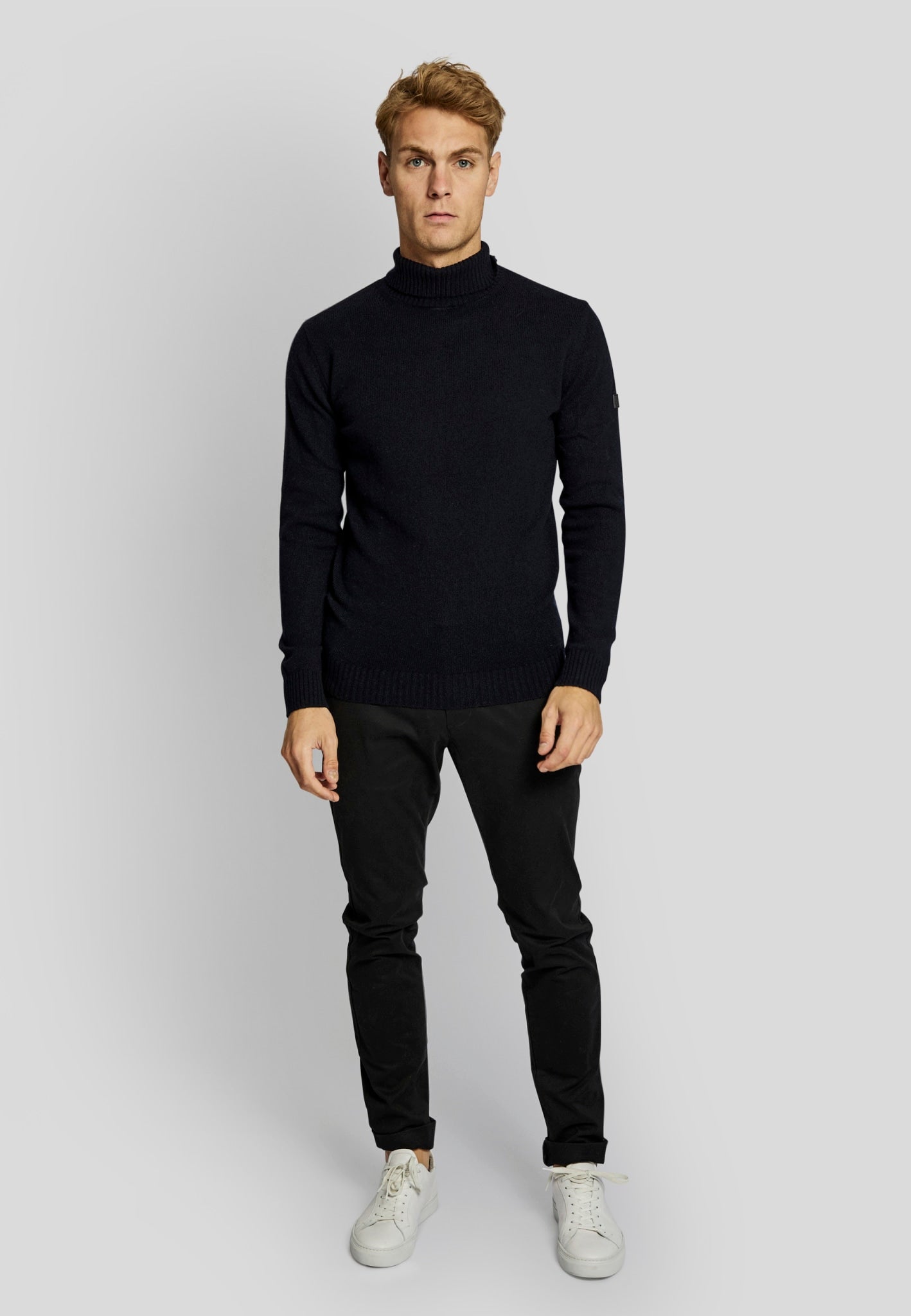 BS Villum regular fit Strik - Navy