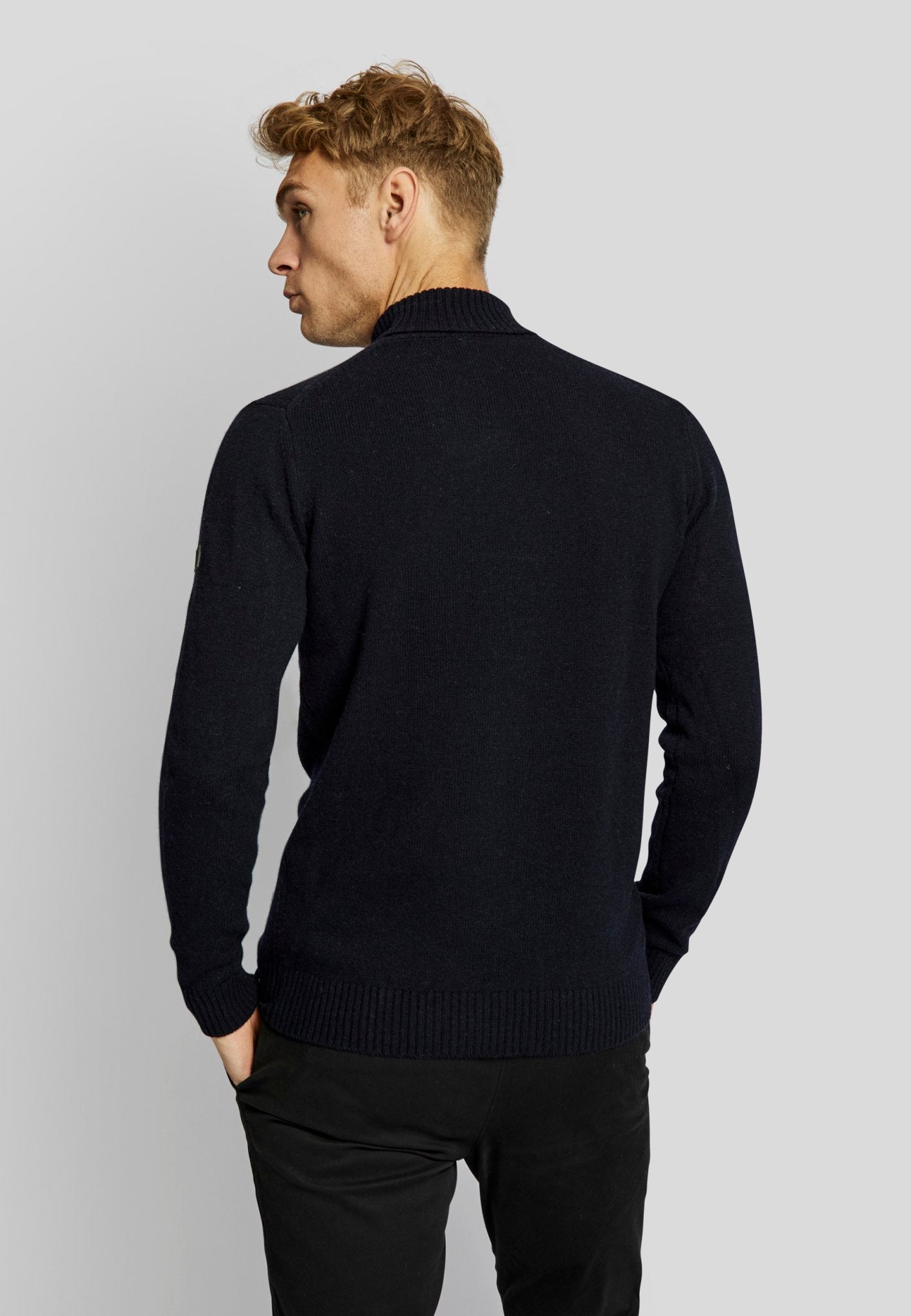 BS Villum regular fit Strik - Navy