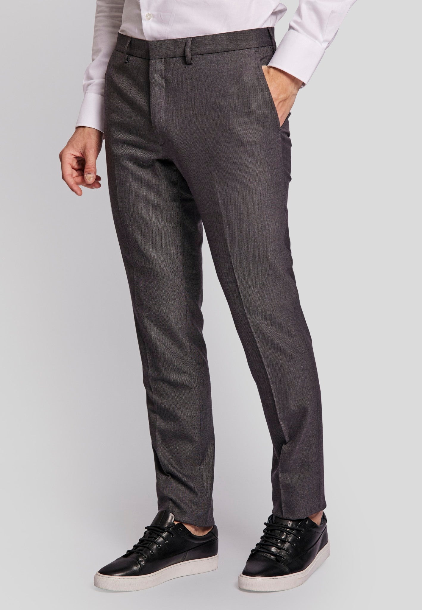 BS Skiathos slim fit Suit Bukser - Grey
