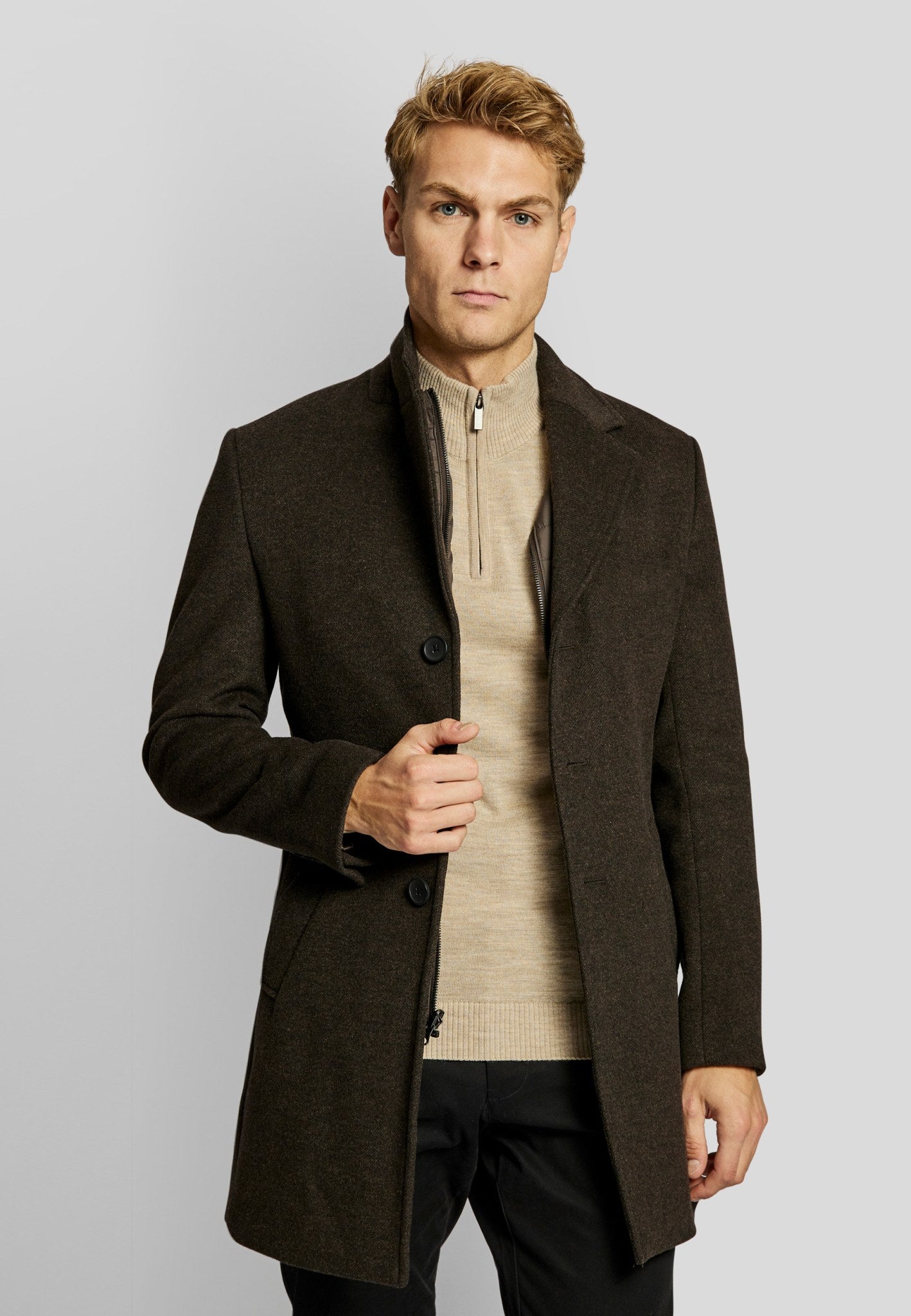 BS Kingston slim fit Frakke - Brown