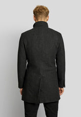 BS Ontario slim fit coat - Charcoal