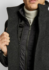 BS Ontario slim fit coat - Charcoal