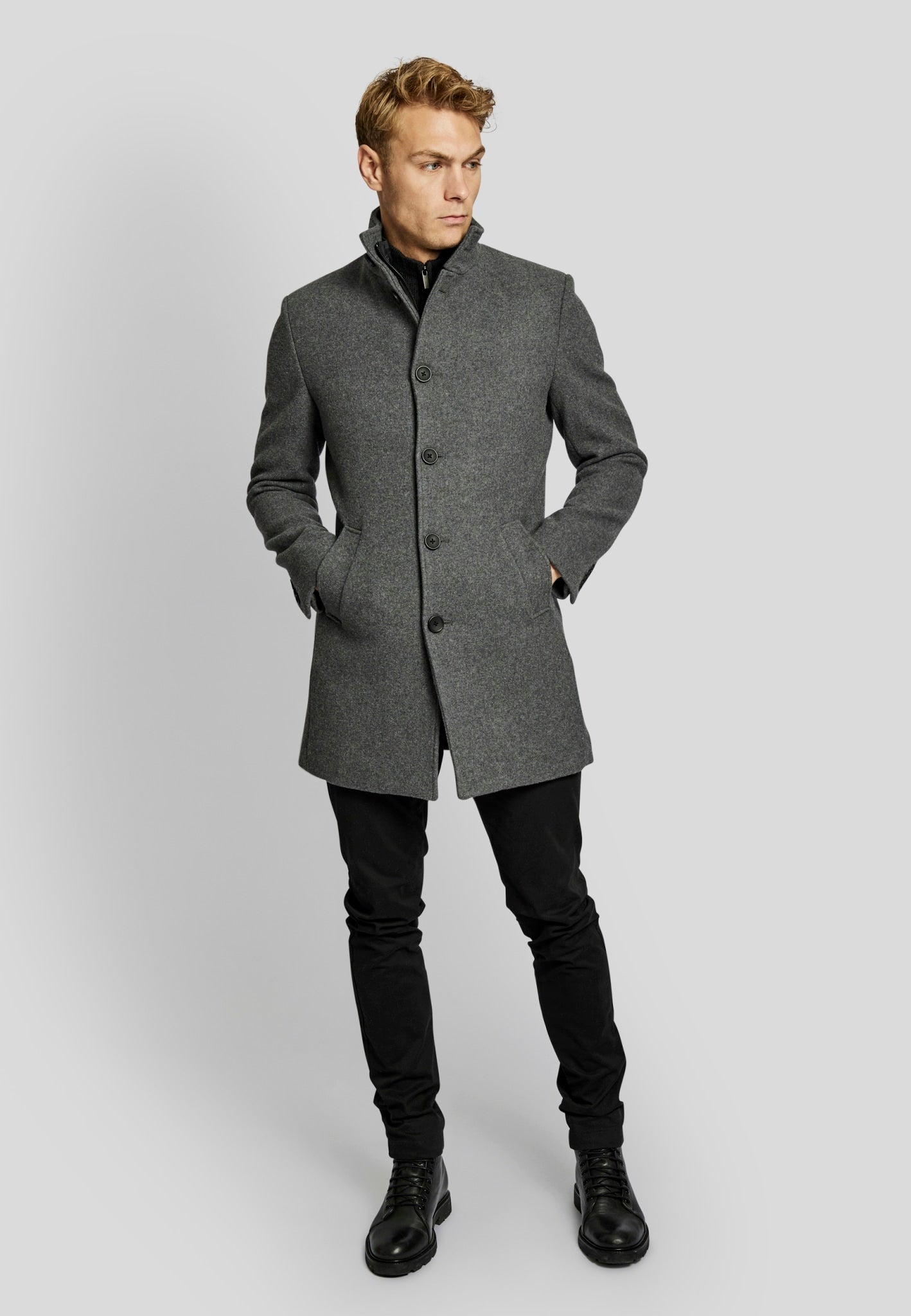 BS Ontario slim fit Frakke - Grey