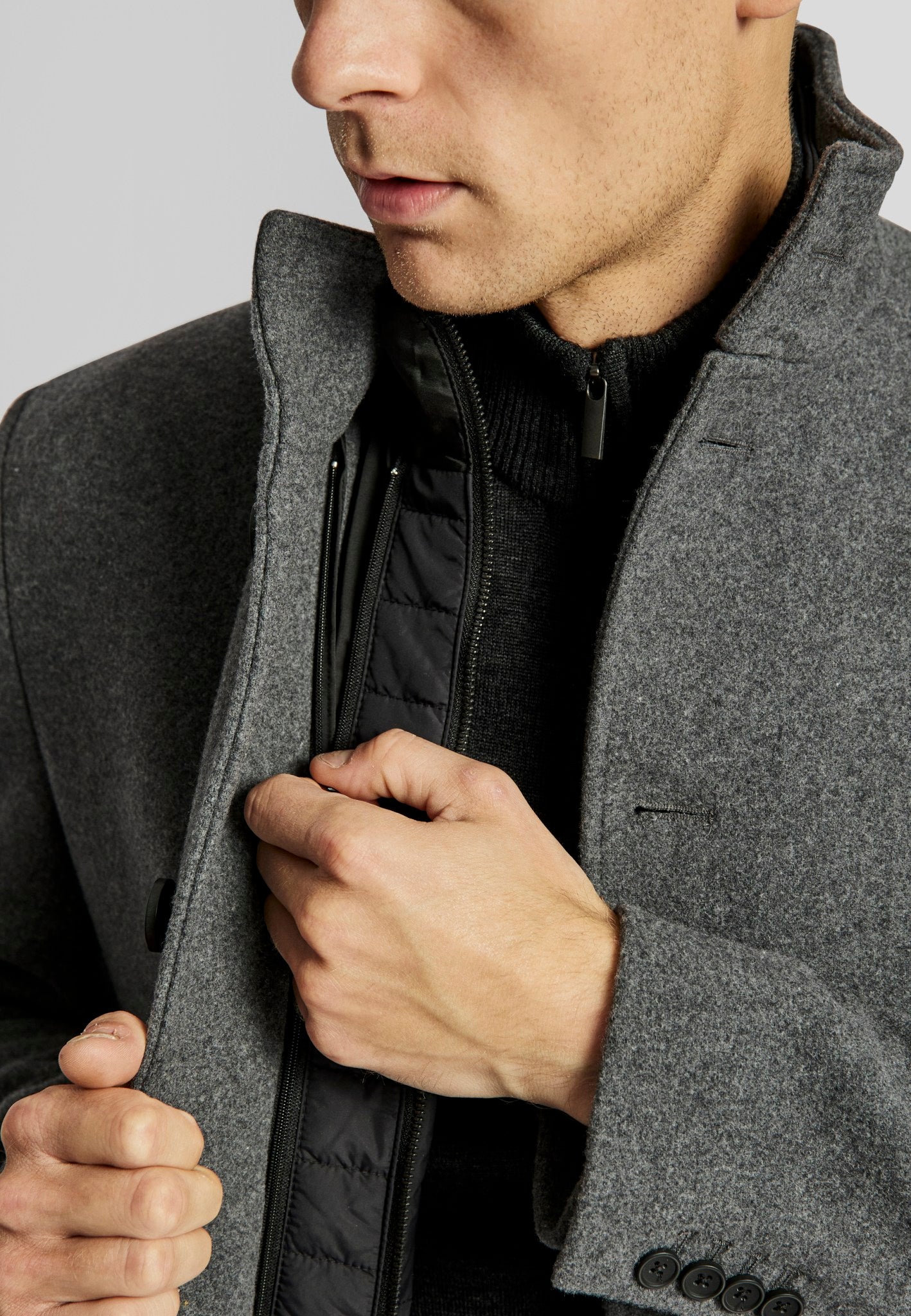 BS Ontario slim fit Frakke - Grey