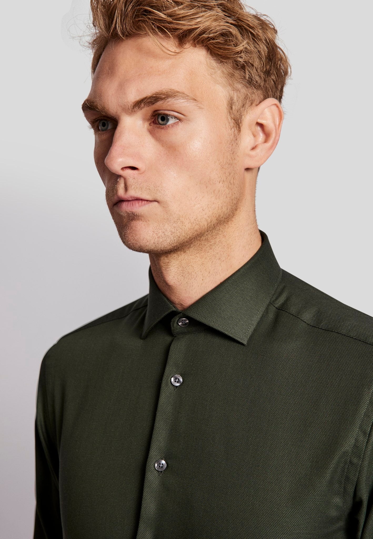 BS Hanna slim fit Skjorte - Green
