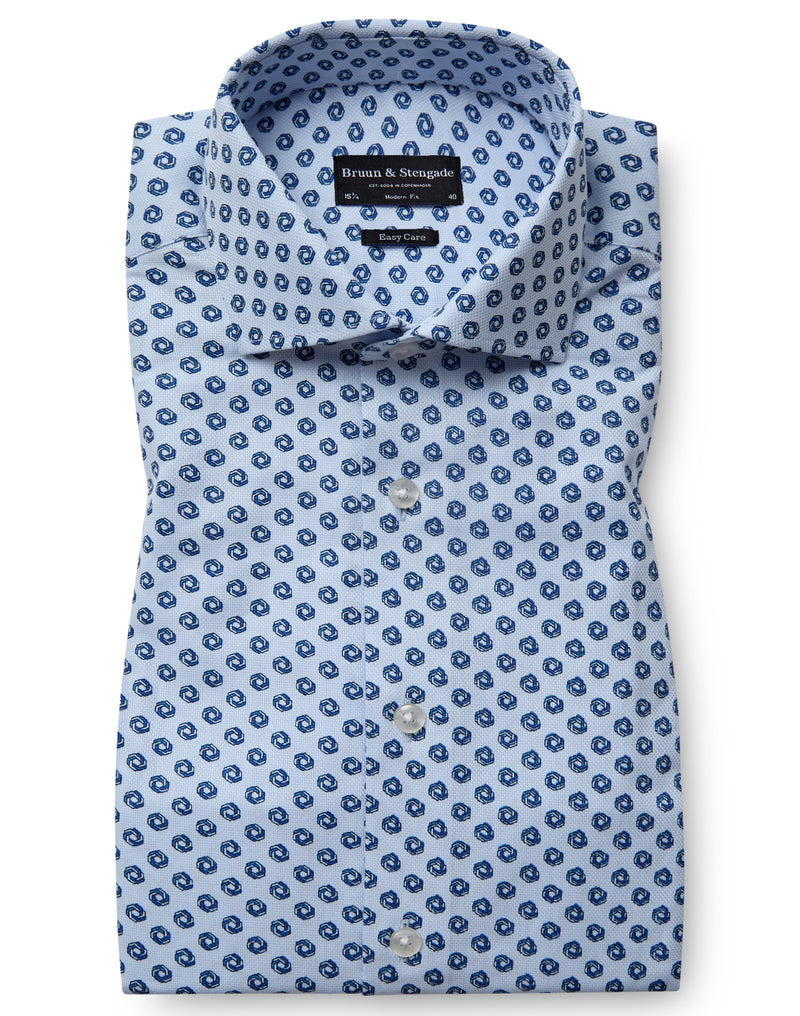 BS Barry Modern Fit Shirt - Light Blue