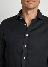 BS Perth Casual Slim Fit Shirt - Black