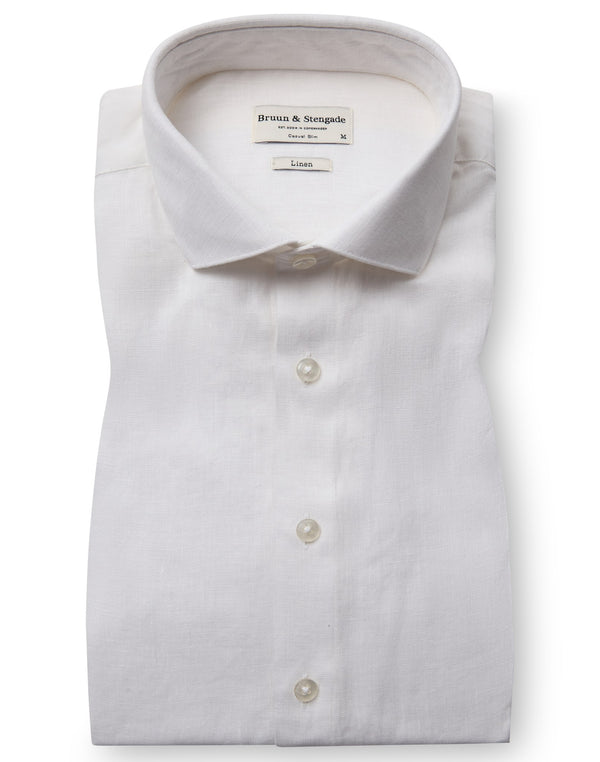 BS Perth Casual Slim Fit Shirt - White