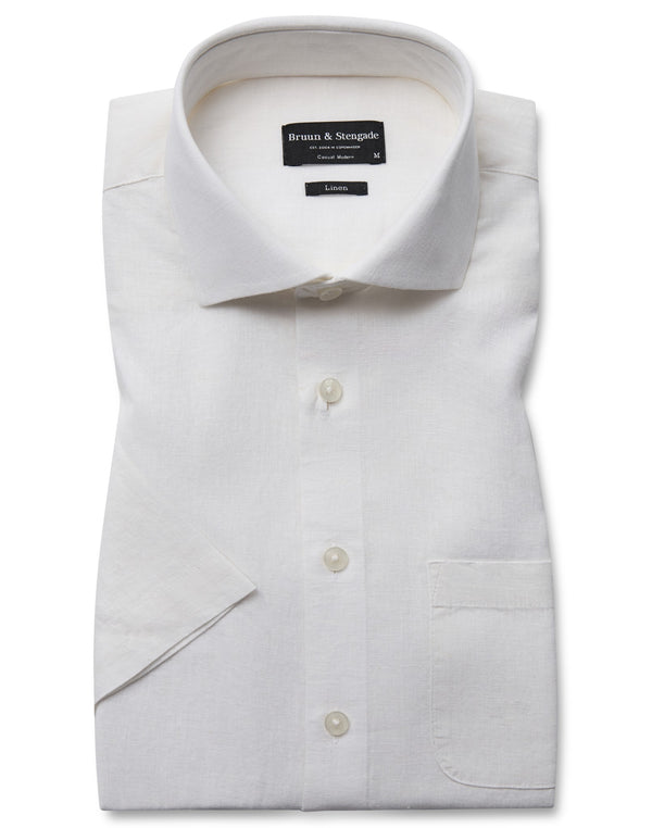 BS Lott Casual Modern Fit Shirt - White