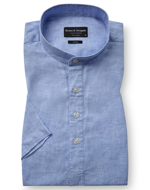 BS Hobart Casual Modern Fit Shirt - Light Blue